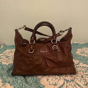 Brown Coach Leather Bag Classic